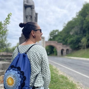 Horgolt mandalás hátizsák, Táska & Tok, Hátizsák, Tornazsák, Gymbag, Horgolás, Varrás, MESKA