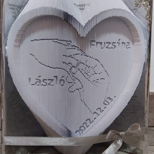 Házasságkötésre könyvszobor, Otthon & Életmód, Dekoráció, Asztal és polc dekoráció, Könyvszobor, Papírművészet, MESKA