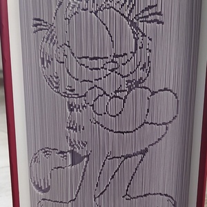 Garfield könyvszobor, Otthon & Életmód, Dekoráció, Asztal és polc dekoráció, Könyvszobor, Papírművészet, MESKA