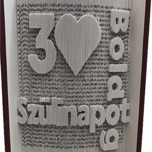 Születésnapra könyvszobor - Meska.hu