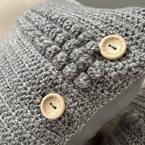 Horgolt párnahuzat buborékos mintával � prémium kivitel - otthon & életmód - lakástextil - párna & párnahuzat - díszpárnahuzat - Meska.hu