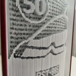 Egyedi könyvszobor születésnapra - otthon & életmód - dekoráció - asztal és polc dekoráció - könyvszobor - Meska.hu