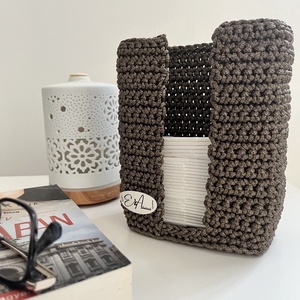 Horgolt álló papír zsebkendő tartó, Otthon & Életmód, Dekoráció, Asztal és polc dekoráció, Dekorációs tál, tartó, Horgolás, MESKA