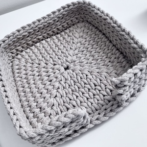 Horgolt szalvéta tartó - otthon & életmód - dekoráció - asztal és polc dekoráció - dekorációs tál, tartó - Meska.hu