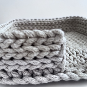 Horgolt szalvéta tartó - otthon & életmód - dekoráció - asztal és polc dekoráció - dekorációs tál, tartó - Meska.hu