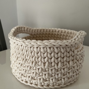 Asztali futó és kosár szett - horgolt - otthon & életmód - lakástextil - abrosz, terítő - asztalfutó - Meska.hu