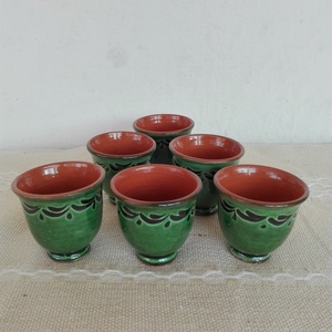 Mintás pálinkás pohár készlet - Meska.hu