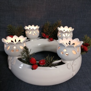  Adventi koszorú 5. - Meska.hu