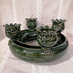  Adventi koszorú 2., Karácsony, Adventi díszek, Adventi koszorú, Kerámia, MESKA