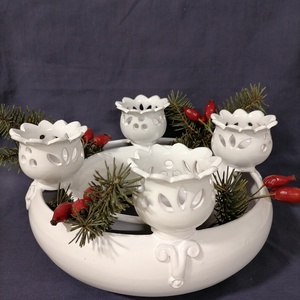  Adventi koszorú 12., Karácsony, Adventi díszek, Adventi koszorú, , MESKA