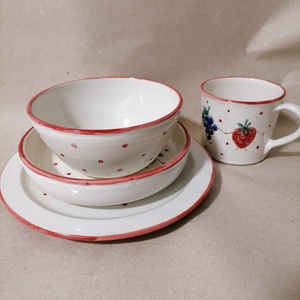 Gyerek étkészlet - otthon & életmód - konyhafelszerelés, tálalás - tálalás - tányér & étkészlet - Meska.hu