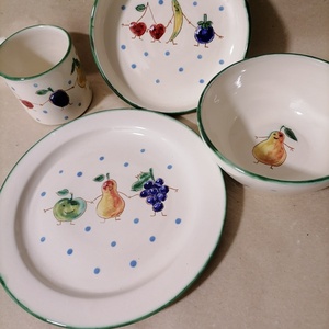 Gyerek étkészlet 2. - otthon & életmód - konyhafelszerelés, tálalás - tálalás - tányér & étkészlet - Meska.hu