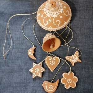 Szélcsengő vegyes mintával - Meska.hu