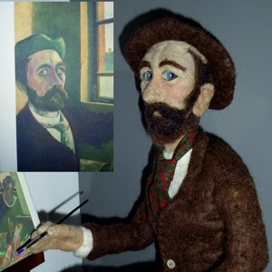 Gyapjú dombor-portré - művészet - portré & karikatúra - portré - Meska.hu