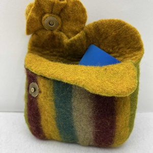 Nemez pénztárca  - táska & tok - kézitáska & válltáska - kézitáska - Meska.hu