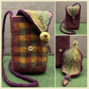 Nemez táska - variálható fedéllel - táska & tok - kézitáska & válltáska - válltáska - Meska.hu