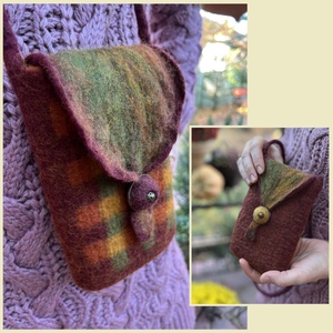 Nemez táska - variálható fedéllel, Táska & Tok, Kézitáska & válltáska, Válltáska, Nemezelés, MESKA