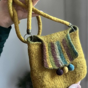 Őszi NEMEZ táska , Táska & Tok, Kézitáska & válltáska, Válltáska, Nemezelés, MESKA