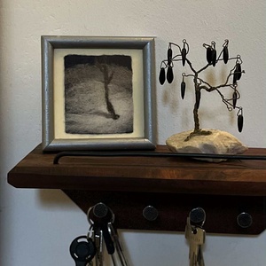 Téli tűnemezelt kép - otthon & életmód - dekoráció - fali és függő dekoráció - falra akasztható dekor - Meska.hu