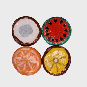 Gyümölcsös hűtőmágnes, Otthon & Életmód, Konyhafelszerelés, tálalás, Konyhai dekoráció, Hűtőmágnes, Gyurma, MESKA