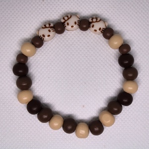 Női cicás karkötő, Ékszer, Karkötő, Gyöngyös karkötő, Gyöngyfűzés, gyöngyhímzés, MESKA