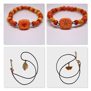 Narancs női ajándékcsomag - ékszer - ékszerszett - Meska.hu