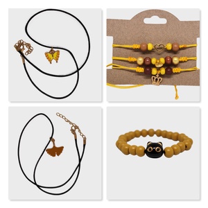 Sárga cicás női ajándékcsomag - ékszer - ékszerszett - Meska.hu