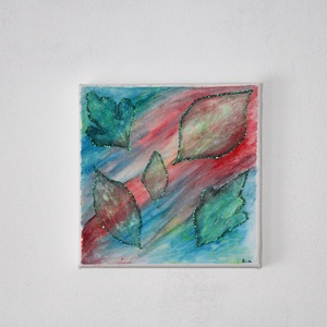 Levelek festmény, Művészet, Festmény, Akril, Festészet, MESKA