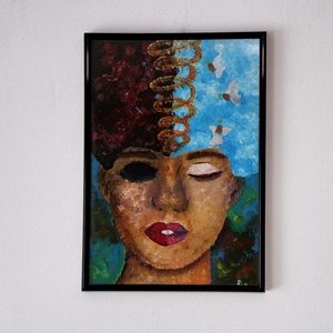 Angyalian Ördögi festmény, Művészet, Festmény, Akril, Festészet, MESKA