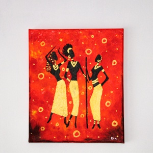 Afrika festmény, Művészet, Festmény, Akril, Festészet, MESKA