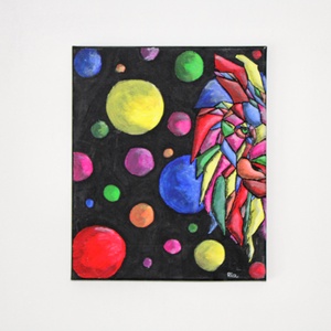 Oroszlán festmény, Művészet, Festmény, Akril, Festészet, MESKA