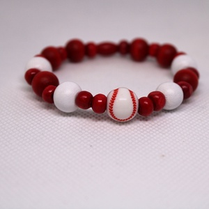 Baseball karkötő szett - ékszer - karkötő - gyöngyös karkötő - Meska.hu