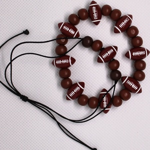 Amerikai Football karkötő szett, Ékszer, Karkötő, Fonott karkötő, Gyöngyfűzés, gyöngyhímzés, MESKA