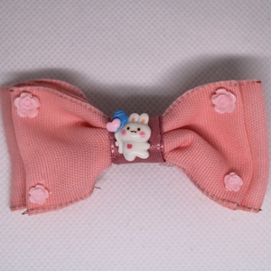 Nyuszis masnis kislány francia hajcsat - ruha & divat - hajdísz & hajcsat - hajcsat & hajtű - Meska.hu