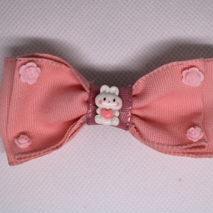 Nyuszis masnis kislány francia hajcsat - ruha & divat - hajdísz & hajcsat - hajcsat & hajtű - Meska.hu