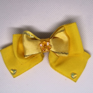 Virágos masnis kislány francia hajcsat - ruha & divat - hajdísz & hajcsat - hajcsat & hajtű - Meska.hu