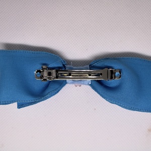 Kék macis masnis kislány francia hajcsat - ruha & divat - hajdísz & hajcsat - hajcsat & hajtű - Meska.hu