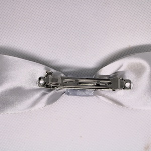 Szürke masnis kislány francia hajcsat - ruha & divat - hajdísz & hajcsat - hajcsat & hajtű - Meska.hu