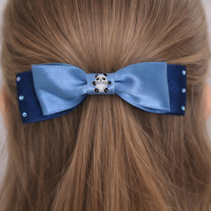 Pandás kék masnis kislány francia hajcsat, Ruha & Divat, Hajdísz & Hajcsat, Hajcsat & Hajtű, Mindenmás, MESKA