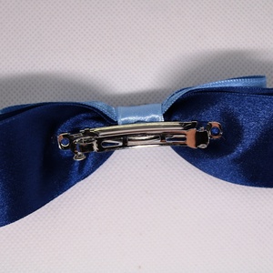 Pandás kék masnis kislány francia hajcsat - ruha & divat - hajdísz & hajcsat - hajcsat & hajtű - Meska.hu