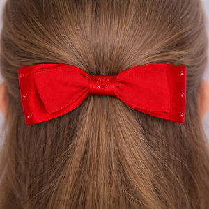 Piros rózsás masnis kislány francia hajcsat, Ruha & Divat, Hajdísz & Hajcsat, Hajcsat & Hajtű, Mindenmás, MESKA