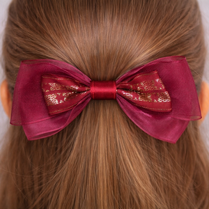Bordó masnis kislány francia hajcsat, Ruha & Divat, Hajdísz & Hajcsat, Hajcsat & Hajtű, Mindenmás, MESKA