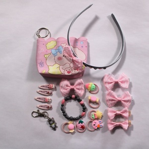 Szürke-Rózsaszín kislány hajbavaló ajándékszett, Ruha & Divat, Hajdísz & Hajcsat, Hajráf & Hajpánt, Mindenmás, MESKA