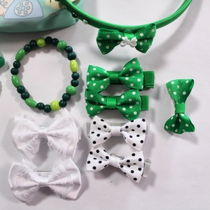 Zöld kislány hajbavaló ajándékszett - ruha & divat - hajdísz & hajcsat - hajráf & hajpánt - Meska.hu