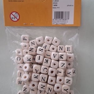 Fagyöngy betű csomag - kellékek & szerszámok - gyöngyfűzés kellékek - fa gyöngy - Meska.hu