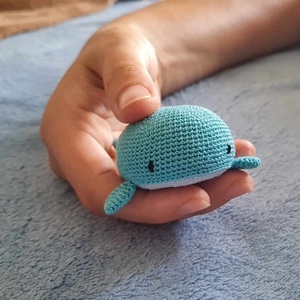 Horgolt bálna - játék & sport - plüssállat & játékfigura - más figura - Meska.hu