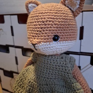 Horgolt róka figura - játék & sport - plüssállat & játékfigura - róka - Meska.hu