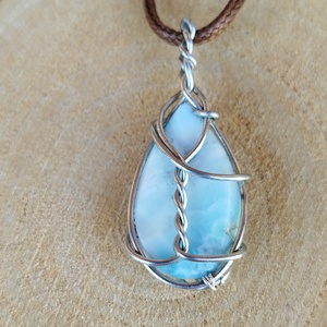 Larimar med�l - ékszer - nyaklánc - medál - Meska.hu