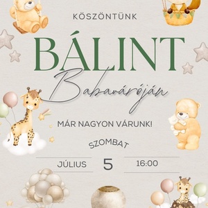 Stílusos babaváró plakát - Egy új családtag úton van! - otthon & életmód - dekoráció - kép & falikép - plakát - Meska.hu