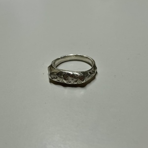 Molten silver ring - Meska.hu